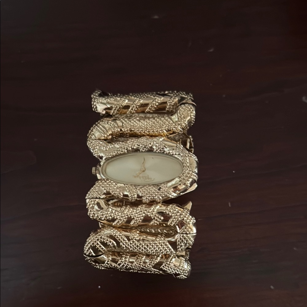 Roberto Cavalli Cleopatra Gold Watch